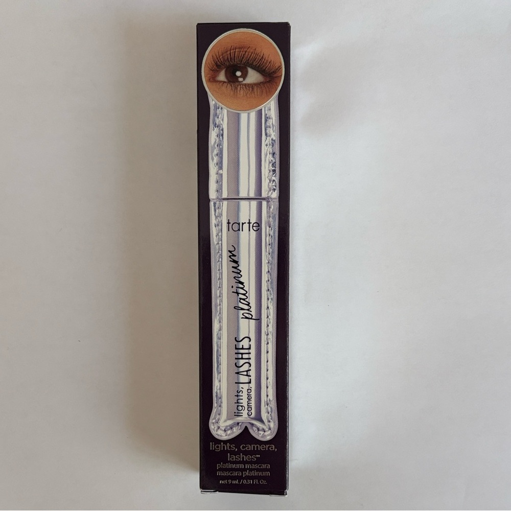 NEW! Tarte lights, camera, lashes platinum mascara